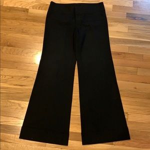 Halogen black wide leg slacks dress pants trousers